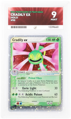 Cradily ex graded ACE 9 for sale on eBay