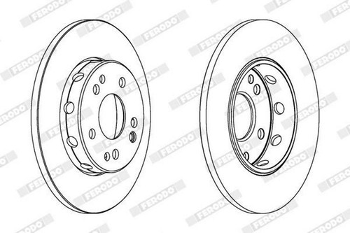 2x FERODO Premier DDF124 Bremsscheiben Vorne 284mm - Bild 2 von 9