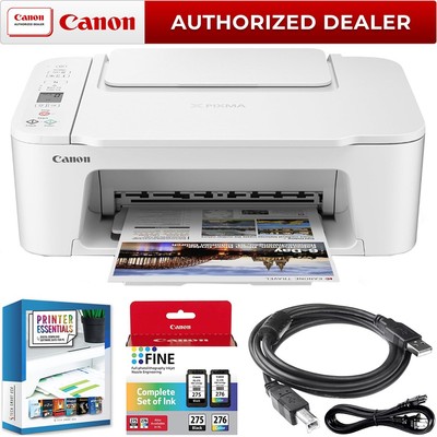 Canon PIXMA TS3720 Wireless All-in-One Printer Printing Copy Fax Scanner Bundle