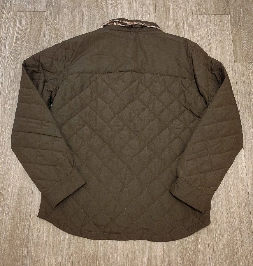 & Lore By Tahoe River Men's Reversible Coat Large Snap Buttons Brown Outerwear  image 23