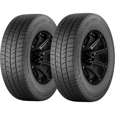 (QTY 2) 195/75R16C Continental Van Contact Winter 110/108R Load Range C Tires