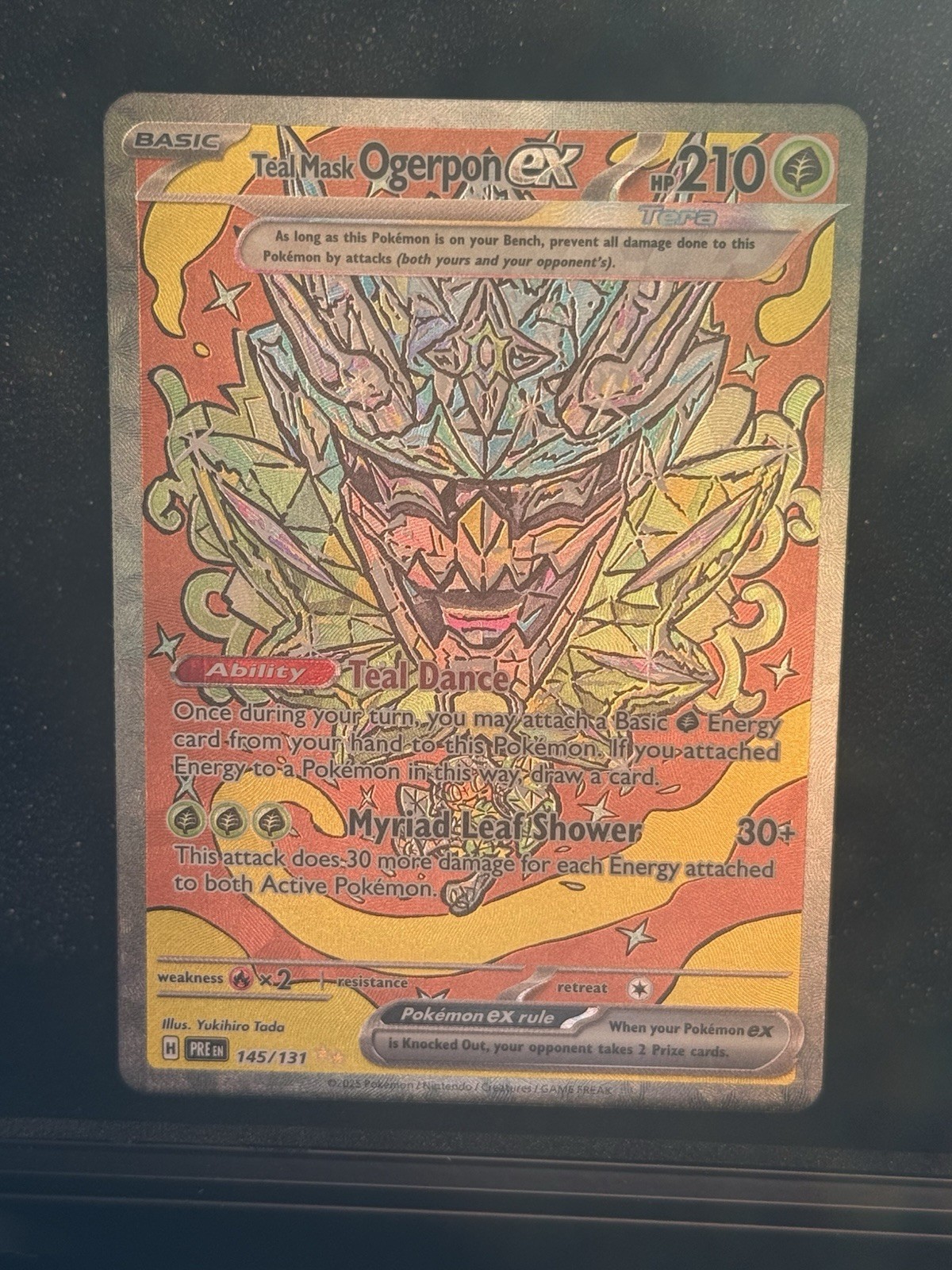 Teal Mask Ogerpon ex 145/131 Hyper Rare Holo Full Art Prismatic Evolutions