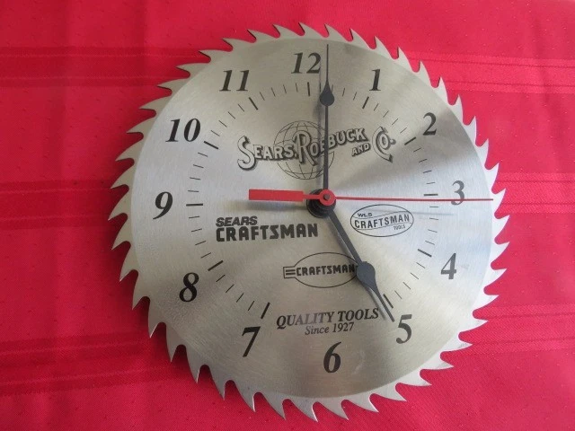 Craftsman Saw Blade Clock for sale | eBay