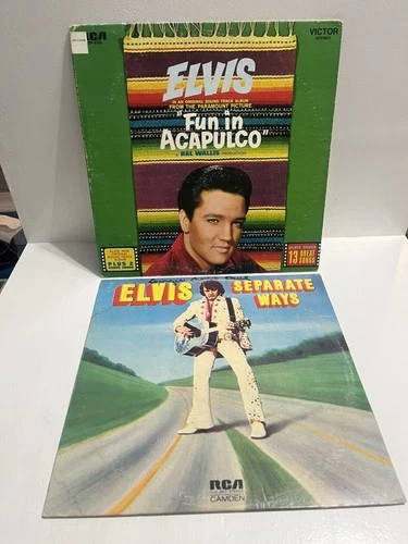 - Elvis Presley Lot Of 2 Vinyl Album Record Lp’s 70 - 80’s Music