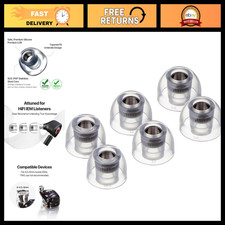 Premium Stainless Steel Core IEM Ear Tips, Durable Earbud Replacement Tips