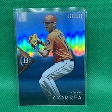 Carlos Correa 2014 Bowman Platinum Chrome #BPCP20 (RC) Sapphire #029/199