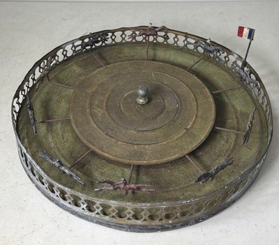 Antique French Jeu De Course Mechanical Horse Racing Gambling Game MJ &Cie