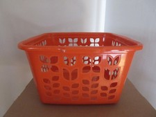 Vintage Rubbermaid Orange Tulip 2968 Laundry Basket