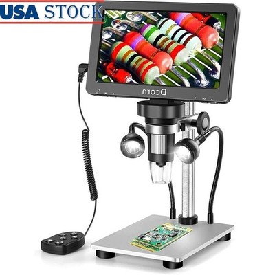 7'' Digital Microscope 1200X 12MP HD LCD Picture Video USB PC Compatible