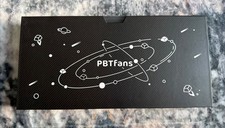 PBTfans WOB Mechanical Keyboard Keycaps - Base White On Black