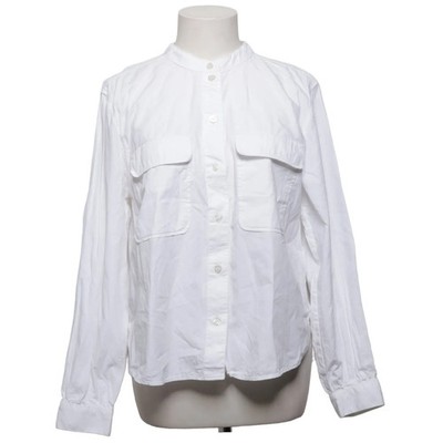 H&M, Hemd, Größe: M, Weiß, Baumwolle/Viskose, Einfarbig, Damen #Jkh