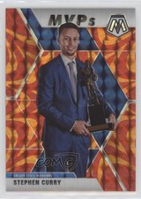 2019-20 Panini Mosaic MVPs Reactive Orange Prizm Stephen Curry #299 g1z