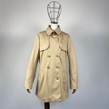 Moncler EVENS GIUBBOTTO Women  s Beige Double-Breasted Trench Coat Size 5