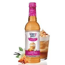 Jordan's Skinny Mixes Vanilla Caramel Coffee Syrup 25.4 Fl Oz Sugar Free 0 Ca...