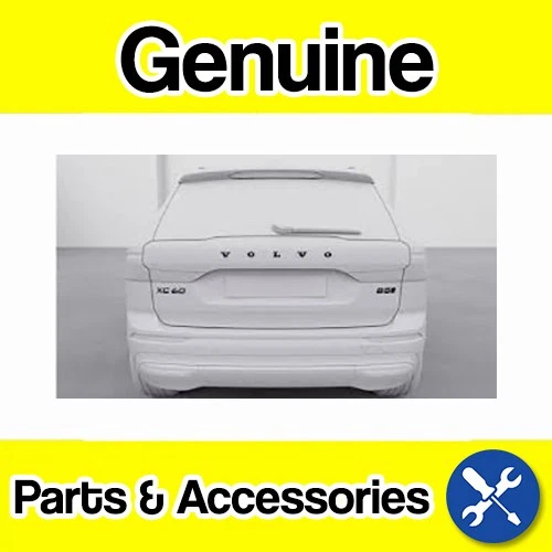 Genuine Volvo XC60 (18-) Black Tailgate Emblem Kit (XC60, Volvo + B5 AWD)