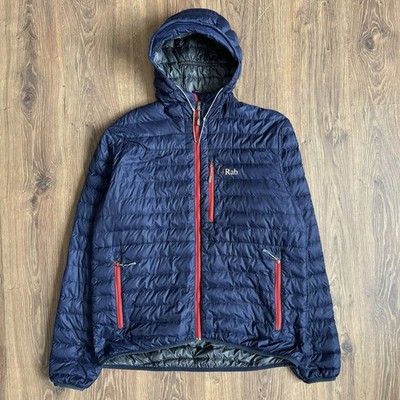 Rab Microlight Alpine Pertex Microlight Down Jacket Size Mens L Blue