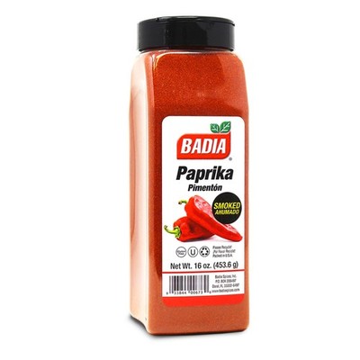 Badia Smoked Paprika, 16 oz - Rich, Smoky Flavor for 1 Pound (Pack of 1), Red 