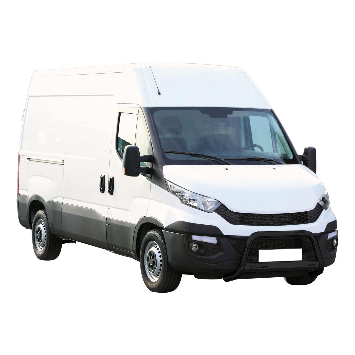Pare-buffle avant noir 63mm pour protection Iveco Daily 2014-2019
