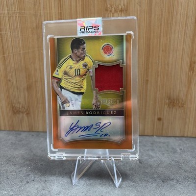 2015-16 Panini Select Signatures James Rodríguez 05/25 Match Worn Material
