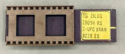 Zilog Z8094RS Z8 MCU Piggyback Engineering Sample ES Gold Lid Ceramic 40-Pin IC