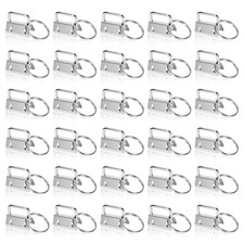 30PCS Key Fob Hardware Set 1 Inch with Split Rings, Lanyard Keychain Hardware...
