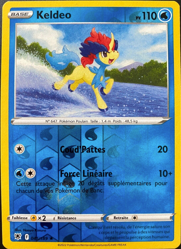 Keldeo - 045/189 Rev Holo - Pokemon SWSH10 Astral Radiance M/NM - New