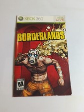 Borderlands Xbox 360 Manual ONLY