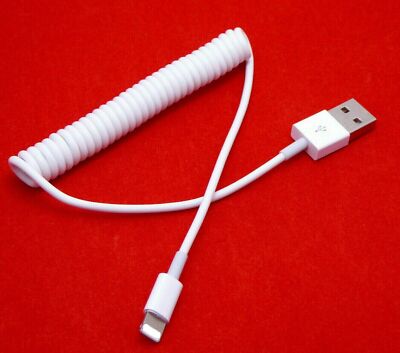 USB Daten Ladekabel Spiral für iPhone 6S 7 8 X XR XS 11 Pro Max iPad Air 2-3 Pro