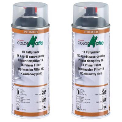 2 x Colormatic Füllprimer Spray 400ml Primer schwarz 549663 Grundierung Filler
