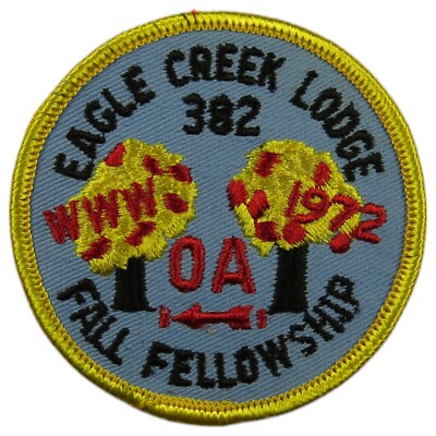 Eagle Creek Lodge 382 Put-Han-Sen Area OH 1972 Fall Patch YEL Bdr (NE1212)