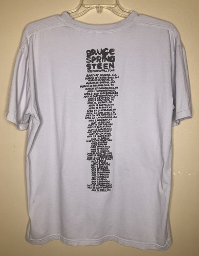 Bruce Springsteen Wrecking Ball Tour T-Shirt 2X Cotton with Graphic Print Gray - Picture 3 of 6