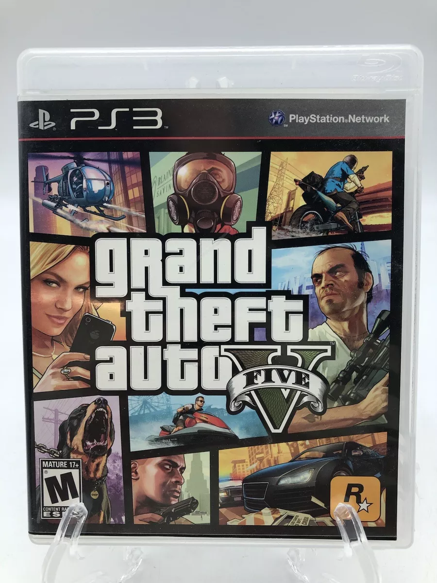 Grand Theft Auto V (PlayStation 3, 2013) PS3 - CIB W/ Map