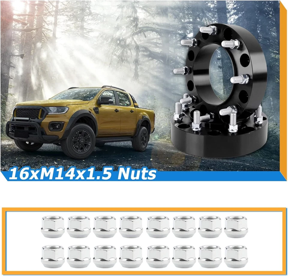 2 espaciadores de rueda centrados en el cubo 8x200 2" para Ford F350 Super Duty Ram 3500 doble Foto 3 de 4