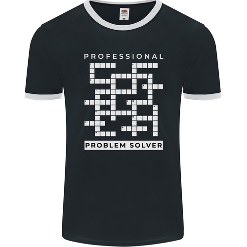 Professional Problem Solver Crossword Nerd Mens Ringer TShirt FotL eBay