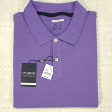 Jos A Bank Polo Shirt Size XL Pique Cotton Tailored Fit NEW NWT Purple 049