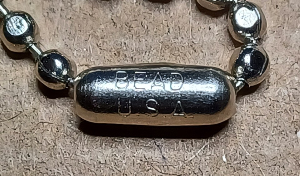 24 | 61cm Slver Stanless Steel U.S. Mltary Spec Ball-bead Dog Tag