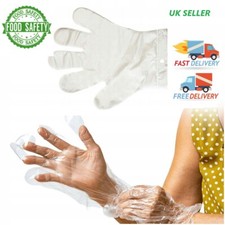 10000 (100 PACKS) Plastic Catering GLOVES POLYTHENE Catering Food Mechanics Car