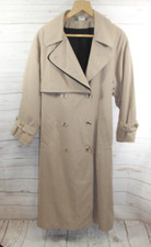 Vintage C&a Trenchcoat - Taupe - Lined - Size 12 - Nwt