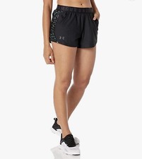 Women's Under Armour Play Up 3.0 Printed Shorts Black with Design