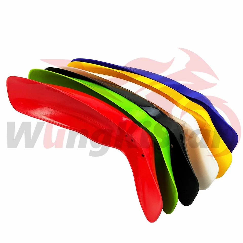 Guardabarros delantero amarillo para Kawasaki KLX110 KX65 RM65 DRZ110 moto de tierra Foto 2 de 4