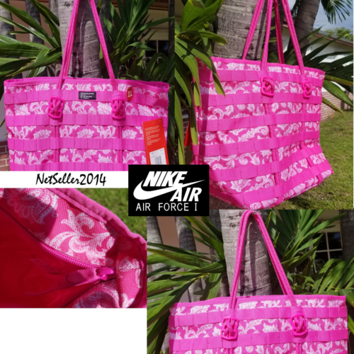 🆕 UNISEX Nike AF-1 Air Force 1 One Tote Bag Shoulder Bag Casual Pink BA6346-677 - Picture 1 of 11