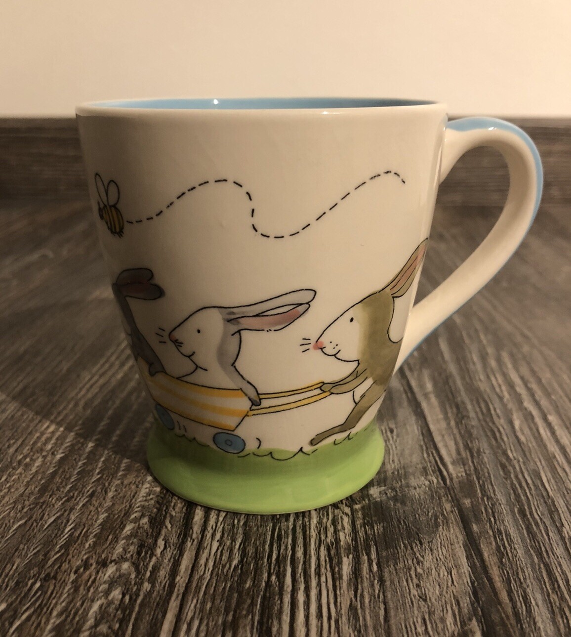 Whittard of Chelsea Large Easter Bunny Mug Cup Hand Painted Rabbits ...