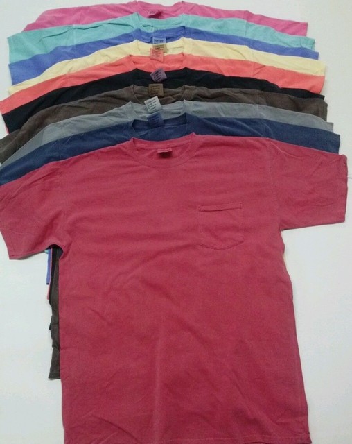 Wholesale Lot 30 Comfort Colors T-shirts 100 Cotton Pre-shrunk Asstd Size Color for sale online 