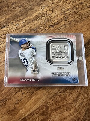 2021 Topps Mookie Betts Commemorative 70th Anniversary Patch #T70P-MB SP Gem