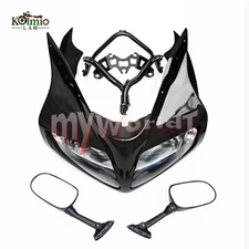 Kit Fit SV650S SV1000S 2003-2012 Upper Fairing Headlight Cowl Bracket Mirror