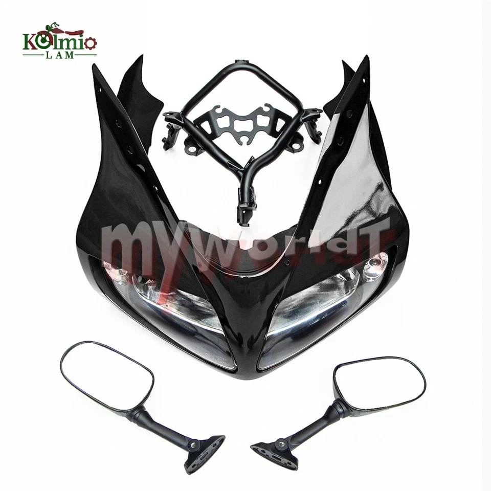 Ajuste para SV650S SV1000S 2003-2012 Carenado superior Faro Capucha Soporte Espejo Foto 2 de 4