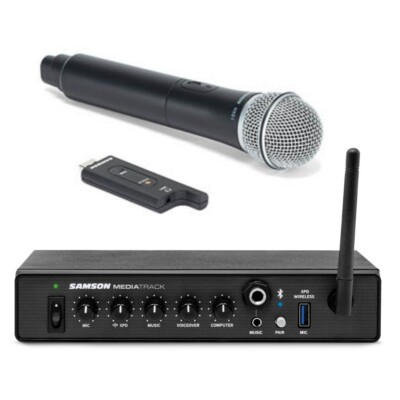 SAMSON MEDIATRACK XPD2 Bluetooth USB Mixer Interface Handheld Wireless System