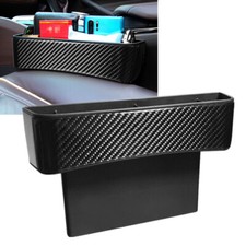1Stk Autositz Aufbewahrungsbox Organizer Box Kohlefaser + ABS Pocket Universal
