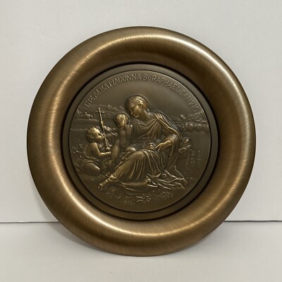 NEW Alba Madonna- Bronze Cert. Metal Arts Plate #1490 First Ed.  1st Issue NOS