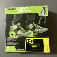 Neon Street Roller Skates  Green LED Lights  Motion Powered LED 